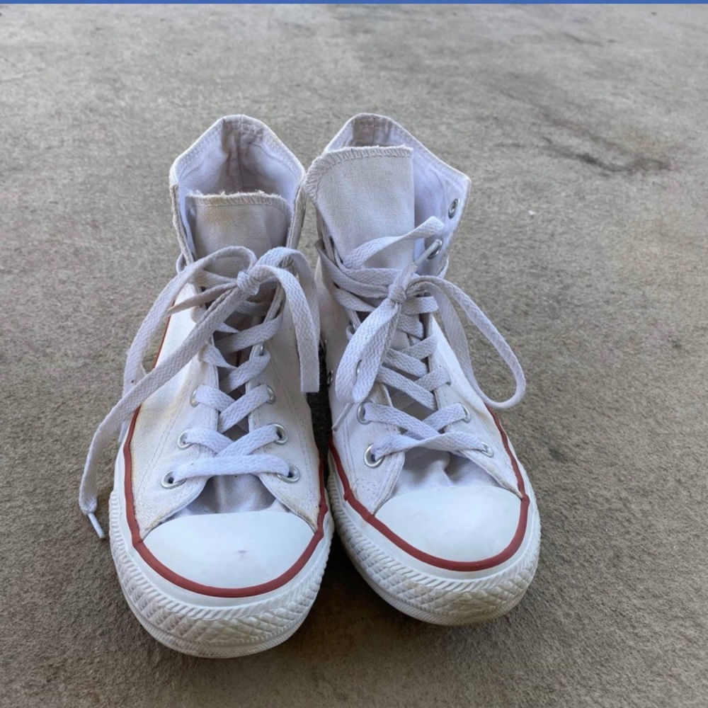 High top white converse